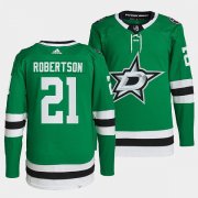 Wholesale Cheap Men's Dallas Stars #21 Jason Robertson Green Stitched Jersey