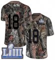 Wholesale Cheap Nike Patriots #18 Matt Slater Camo Super Bowl LIII Bound Men's Stitched NFL Limited Rush Realtree Jersey
