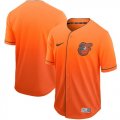 Wholesale Cheap Nike Orioles Blank Orange Fade Authentic Stitched MLB Jersey