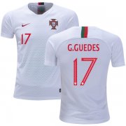 Wholesale Cheap Portugal #17 G.Guedes Away Kid Soccer Country Jersey