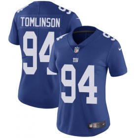 Wholesale Cheap Nike Giants #94 Dalvin Tomlinson Royal Blue Team Color Women\'s Stitched NFL Vapor Untouchable Limited Jersey