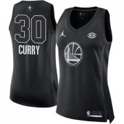 Wholesale Cheap Nike Golden State Warriors #30 Stephen Curry Black Women's NBA Jordan Swingman 2018 All-Star Game Jersey