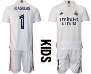 Wholesale Cheap Youth 2020-2021 club Real Madrid home 1 white Soccer Jerseys