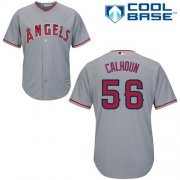 Wholesale Cheap Angels #56 Kole Calhoun Grey Cool Base Stitched Youth MLB Jersey
