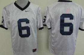 Wholesale Cheap Penn State Nittany Lions #6 White Jersey