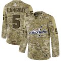 Wholesale Cheap Adidas Capitals #5 Rod Langway Camo Authentic Stitched NHL Jersey