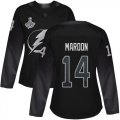 Cheap Adidas Lightning #14 Pat Maroon Black Alternate Authentic Women's 2020 Stanley Cup Champions Stitched NHL Jersey