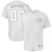 Wholesale Cheap Cincinnati Reds Majestic 2019 Players' Weekend Flex Base Authentic Roster Custom Jersey White