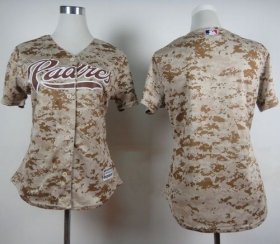 Wholesale Cheap Padres Blank Camo Alternate 2 Women\'s Stitched MLB Jersey