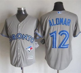 Wholesale Cheap Blue Jays #12 Roberto Alomar Grey New Cool Base Stitched MLB Jersey
