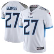 Wholesale Cheap Nike Titans #27 Eddie George White Men's Stitched NFL Vapor Untouchable Limited Jersey
