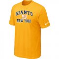 Wholesale Cheap Nike NFL New York Giants Heart & Soul NFL T-Shirt Yellow