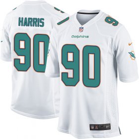 Wholesale Cheap Nike Dolphins #90 Charles Harris White Youth Stitched NFL Elite Jersey
