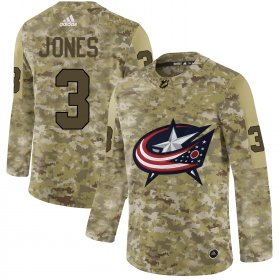 Wholesale Cheap Adidas Blue Jackets #3 Seth Jones Camo Authentic Stitched NHL Jersey