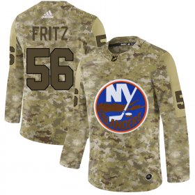 Wholesale Cheap Adidas Islanders #56 Tanner Fritz Camo Authentic Stitched NHL Jersey