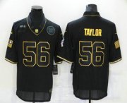 Wholesale Cheap Men's New York Giants #56 Lawrence Taylor Black Gold 2020 Salute To Service Stitched NFL Nike Limited Jersey