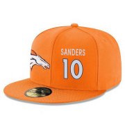 Wholesale Cheap Denver Broncos #10 Emmanuel Sanders Snapback Cap NFL Player Orange with White Number Stitched Hat