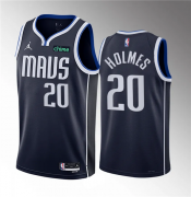 Wholesale Cheap Men's Dallas Mavericks #20 Richaun Holmes Navy 2023 Draft Statement Edition Stitched Basketball Jersey