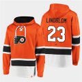 Wholesale Cheap Men's Philadelphia Flyers #23 Oskar Lindblom Orange All Stitched Sweatshirt Hoodie