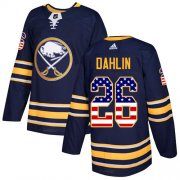 Wholesale Cheap Adidas Sabres #26 Rasmus Dahlin Navy Blue Home Authentic USA Flag Stitched NHL Jersey