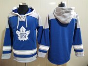 Wholesale Cheap Men's Hockey Toronto Maple Leafs Blank Royal Blue Hoody