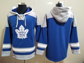 Wholesale Cheap Men\'s Hockey Toronto Maple Leafs Blank Royal Blue Hoody