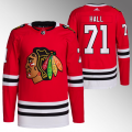 Wholesale Cheap Men's Chicago Blackhawks #71 Taylor Hall Red Stitched Hockey Jersey