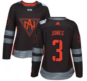 Wholesale Cheap Team North America #3 Seth Jones Black 2016 World Cup Women\'s Stitched NHL Jersey