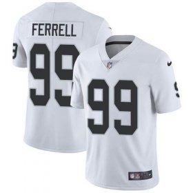 Wholesale Cheap Nike Raiders #99 Clelin Ferrell White Men\'s Stitched NFL Vapor Untouchable Limited Jersey
