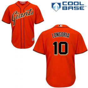 Wholesale Cheap Giants #10 Evan Longoria Orange New Cool Base Alternate Stitched MLB Jersey