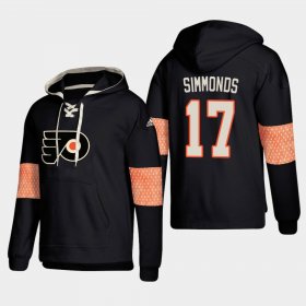 Wholesale Cheap Philadelphia Flyers #17 Wayne Simmonds Black adidas Lace-Up Pullover Hoodie