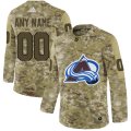 Wholesale Cheap Men's Adidas Avalanche Personalized Camo Authentic NHL Jersey