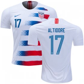 Wholesale Cheap USA #17 Altidore Home Kid Soccer Country Jersey