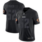 Wholesale Cheap Nike Bears #52 Khalil Mack Black Men's Stitched NFL Limited Rush Impact Jersey
