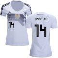 Wholesale Cheap Women's Germany #14 Emre Can White Home Soccer Country Jersey