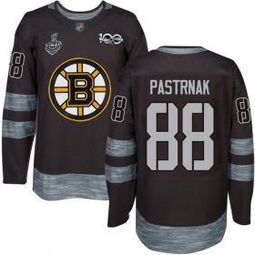 Wholesale Cheap Adidas Bruins #88 David Pastrnak Black 1917-2017 100th Anniversary Stanley Cup Final Bound Stitched NHL Jersey
