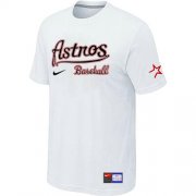 Wholesale Cheap MLB Houston Astros White Nike Short Sleeve Practice T-Shirt