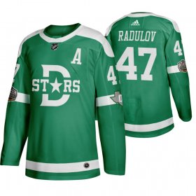 Wholesale Cheap Adidas Dallas Stars #47 Alexander Radulov Men\'s Green 2020 Winter Classic Retro NHL Jersey