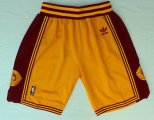 Wholesale Cheap Men's Cleveland Cavaliers Yellow Throwback Short