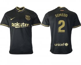 Wholesale Cheap Men 2020-2021 club Barcelona away aaa version 2 black Soccer Jerseys