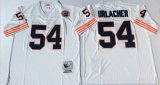 Wholesale Cheap Mitchell&Ness Bears #54 Brian Urlacher White Big No. Throwback Stitched NFL Jersey
