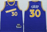 Wholesale Cheap Golden State Warrlors #30 Stephen Curry Blue Throwback Stitched NBA Jersey