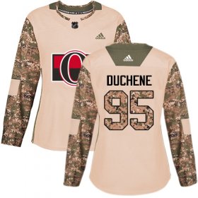 Wholesale Cheap Adidas Senators #95 Matt Duchene Camo Authentic 2017 Veterans Day Women\'s Stitched NHL Jersey