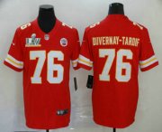 Wholesale Cheap Men's Kansas City Chiefs #76 Laurent Duvernay-Tardif Red 2021 Super Bowl LV Vapor Untouchable Stitched Nike Limited NFL Jersey