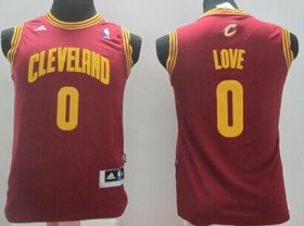 Cheap Cleveland Cavaliers #0 Kevin Love Red Kids Jersey