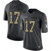 Wholesale Cheap Nike Packers #17 Davante Adams Black Men's Stitched NFL Limited 2016 Salute To Service Jersey