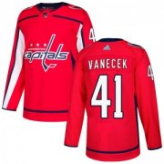 Wholesale Cheap Men's Washington Capitals #41 Vitek Vanecek Adidas Authentic Home Jersey - Red