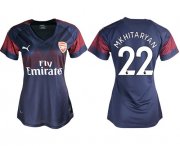 Wholesale Cheap Women's Arsenal #22 Mkhitaryan Away Soccer Club Jersey