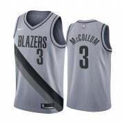 Wholesale Cheap Portland Trail Blazers #3 C.J. McCollum Gray NBA Swingman 2020-21 Earned Edition Jersey