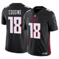 Cheap Men's Atlanta Falcons #18 Kirk Cousins Black 2023 F.U.S.E. Vapor Untouchable Limited Football Stitched Jersey